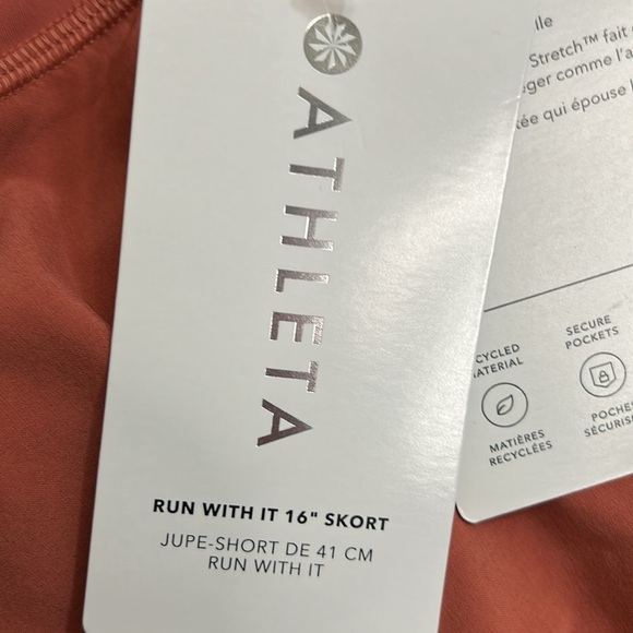 Athleta Women's Salmon Pink run with it skirt with hidden shorts size 2X - Picture 6 of 8